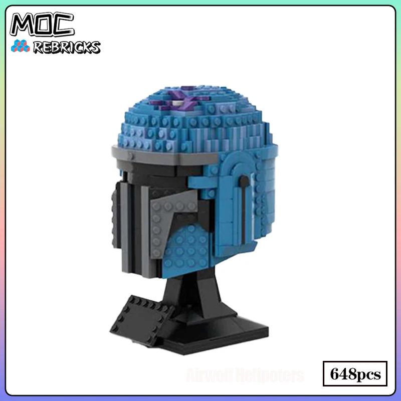 Star Movie MOC Bricks Colourful Helmet Collection Building Block Assemble Model Sets Originality DIY Child Toys Christmas Gifts