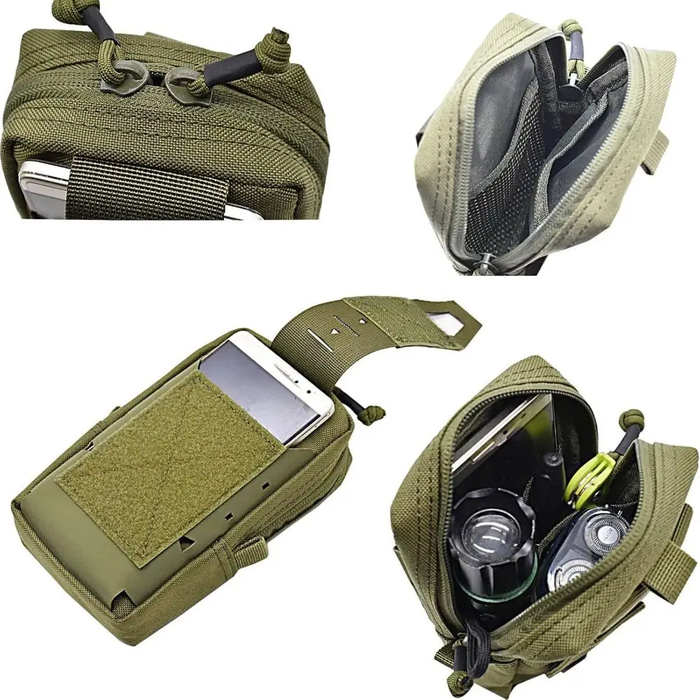 Zipper Hiking Waist Bags Large Capacity Adjustable Strap Water Bottle Pouch Oxford Cloth With Strap Sports Phone Bag Unisex