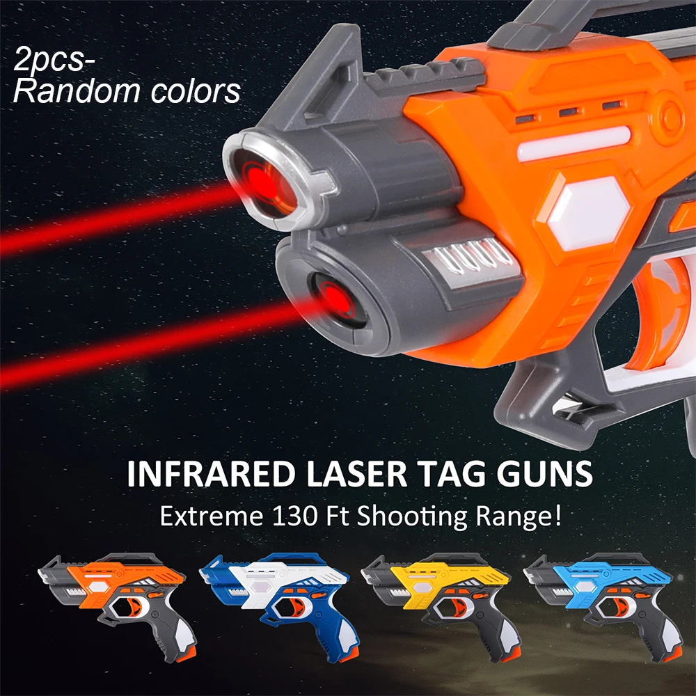 Infrared Laser Tag Electric Toy Gun Pistol Laser Battle Set for Kids Indoor/Outdoor Fun Sport Children Multiplayer Toys Gun Game