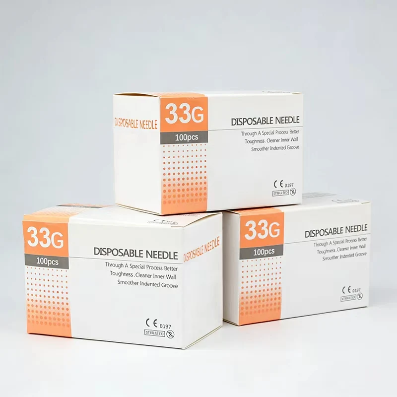 

100 шт./упак. Иглы для татуажа и косметологии 33G 4 мм 6 мм 8 мм 13 мм, инструменты для век