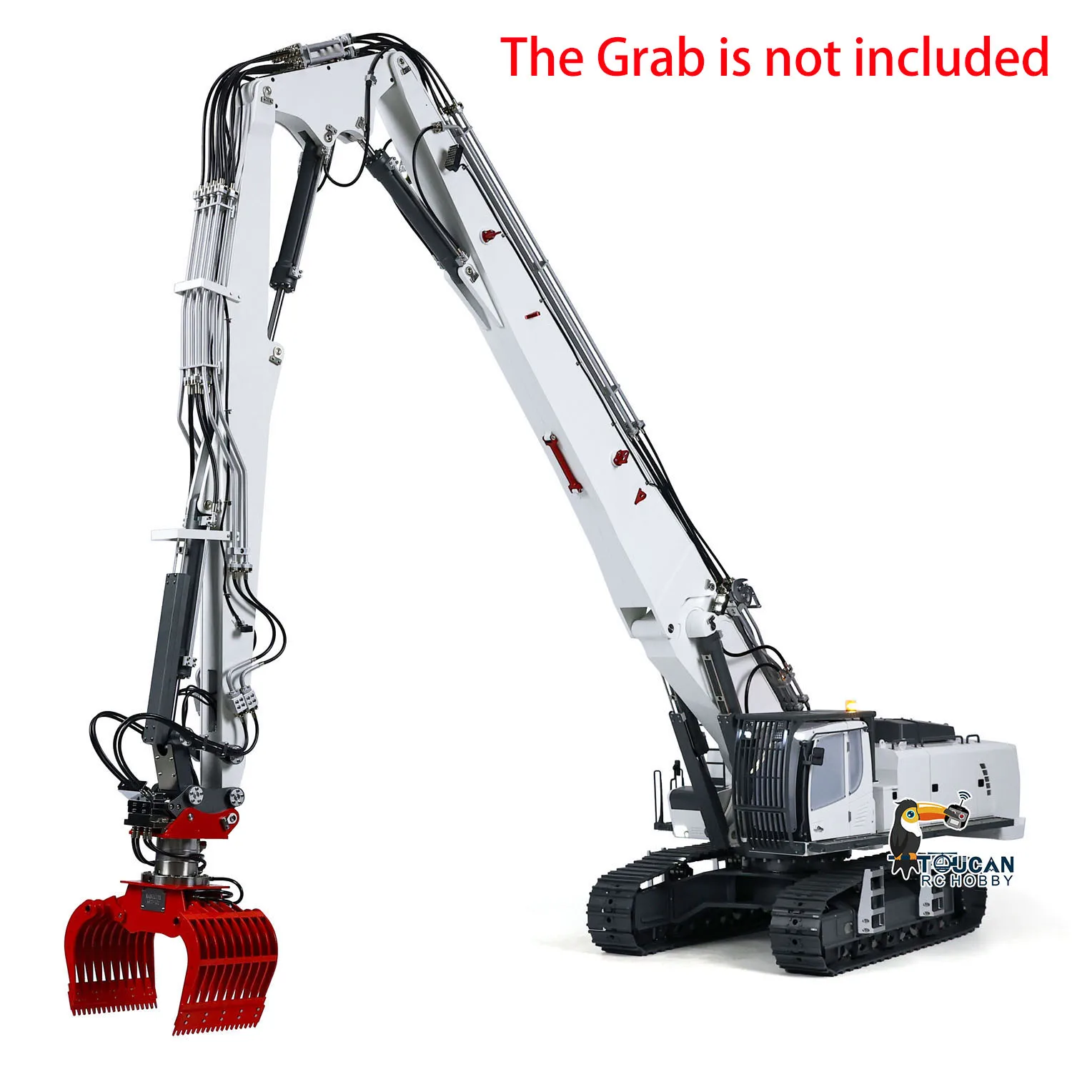 Kabolite K970 300 1/14 RC Hydraulic Excavator RTR Heavy Demolition Machine Metal Rack Upgraded Replaceable 2-arm Toy THZH1759