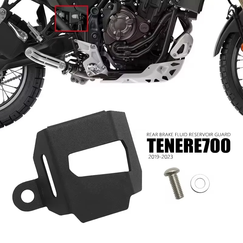 

Для YAMAHA TENERE 700 Tenere700 XTZ700 T700 2019 2020 2021 2022 2023 Задний бачок тормозной жидкости мотоцикла, аксессуары для защиты