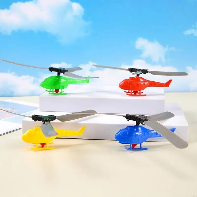 

54DA 10pcs Flying Helicopter Set Toy Easy-Flyer Propeller-Toy Kids Favor Outdoor Toy