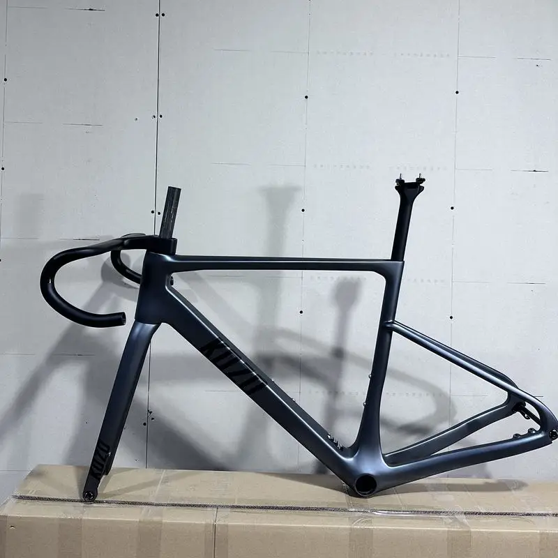 Carbon Fiber Aero Road Bike Frame 700C Ultralight Racing Bicycle Frameset T800 Full Carbon Disc Brake Compatible
