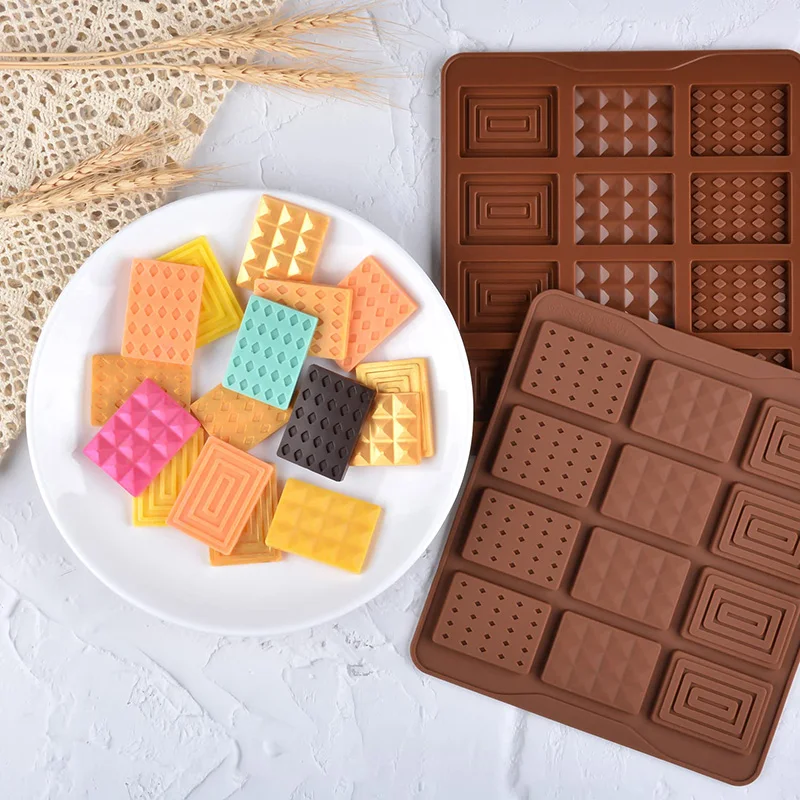 Break Apart Candy Molds Silicone Shapes Mini Chocolate Bar Small Silicone Molds for Wax Melts Food Grade Non-stick Jello Mould