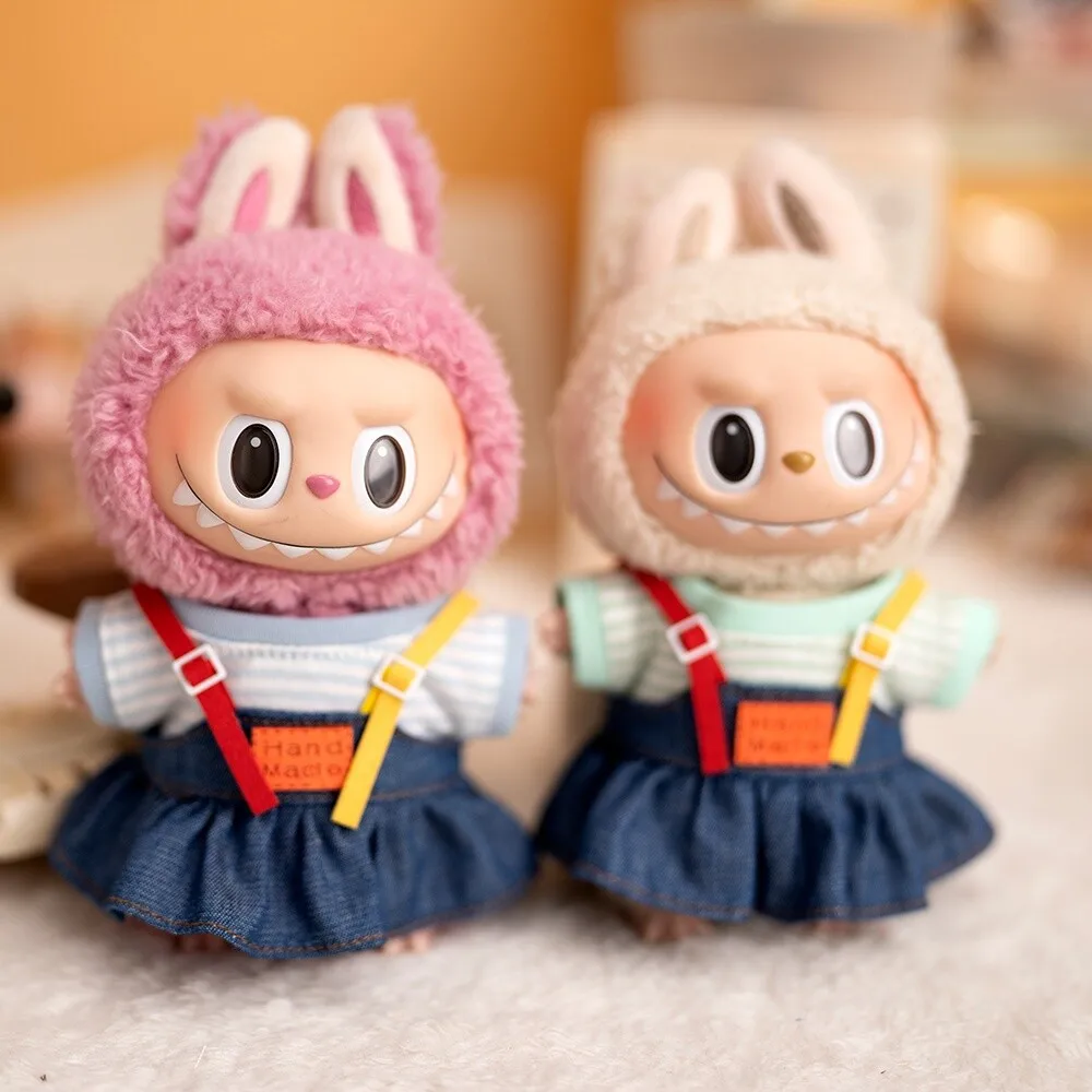 

Skirt Doll Clothes Cute Lovely Labubu Clothes Set Suitable for 15cm 17cm 1st-3rd Gen Labubu Lovely Exo Kpop