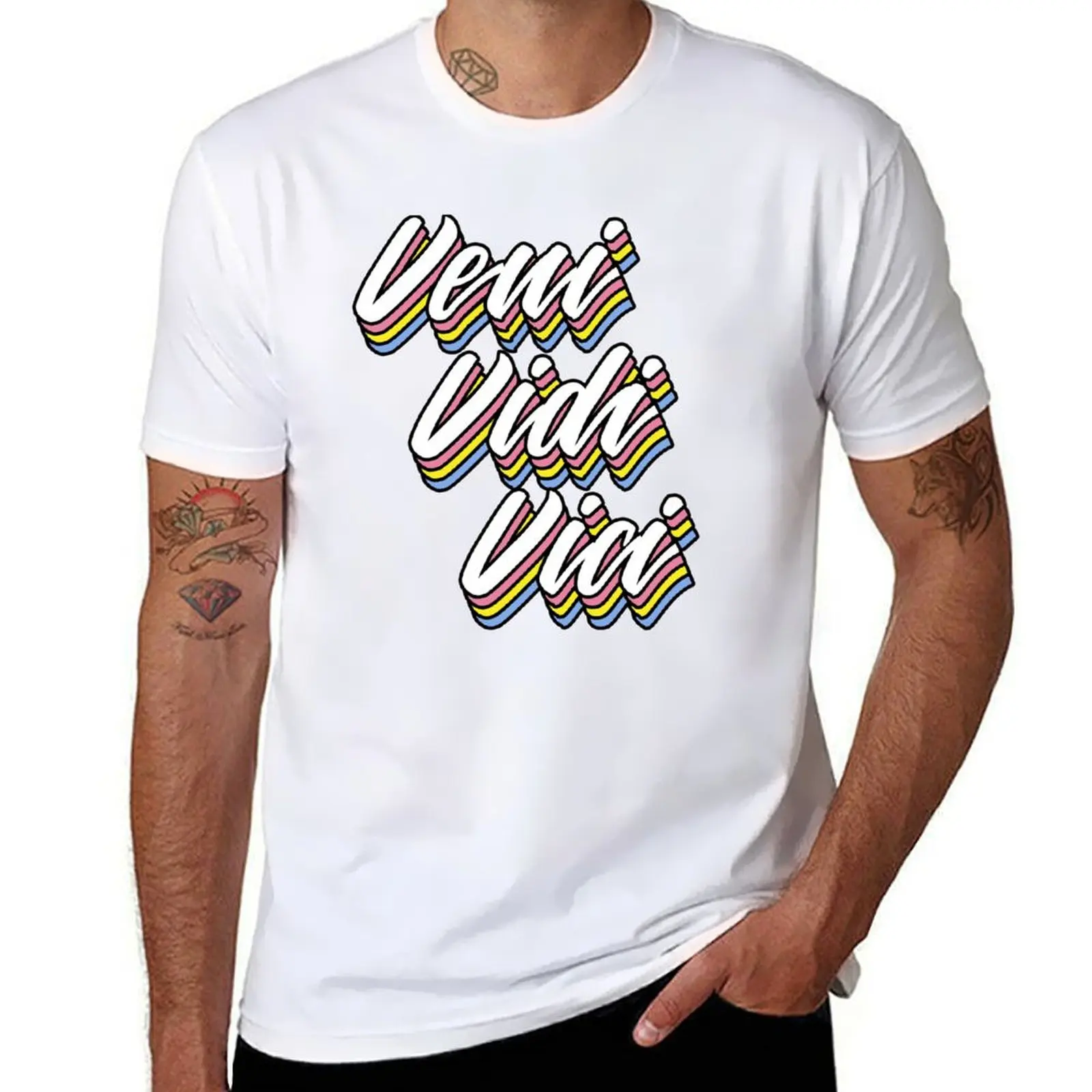 Veni Vidi Vici - Pop Latin T-Shirt Christmas Casual Tee Shirt