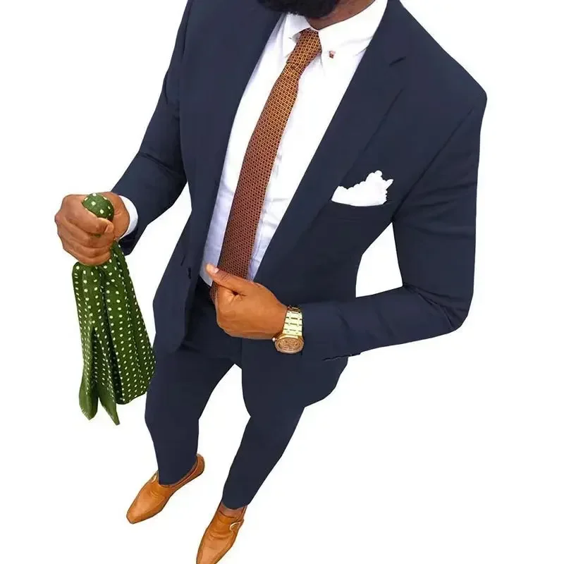 navy blue 2pcs