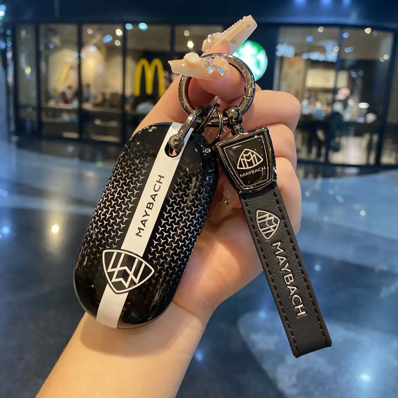 ABS Suitable for Mercedes Benz S-Class Keycase S400L Maybach S480 Keychain 450L Full Package Track Keycase