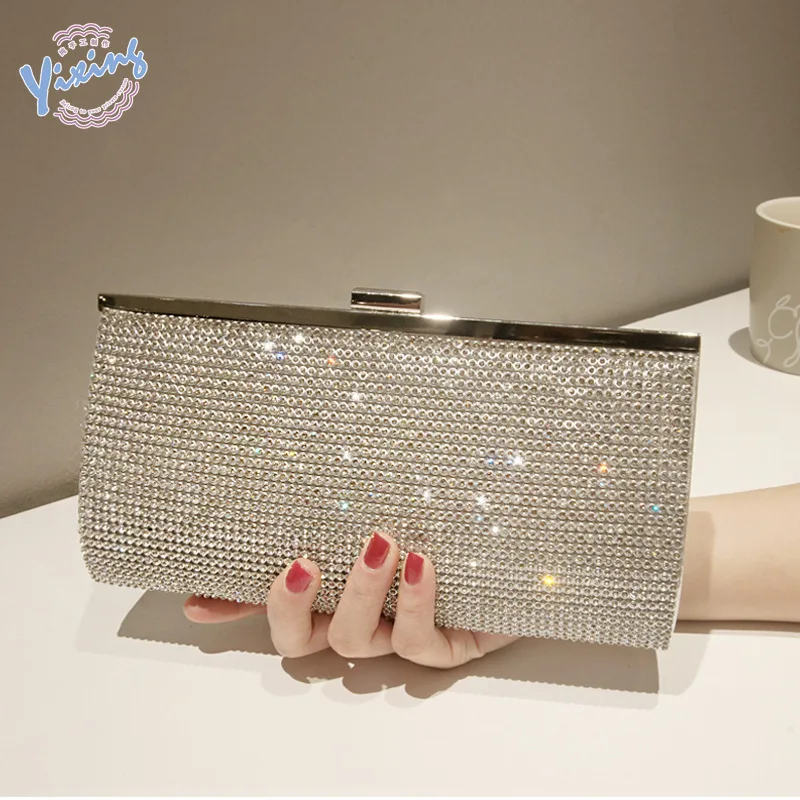 

New annual meeting dinner bag banquet ladies clutch evening dress with diamond small bag for women