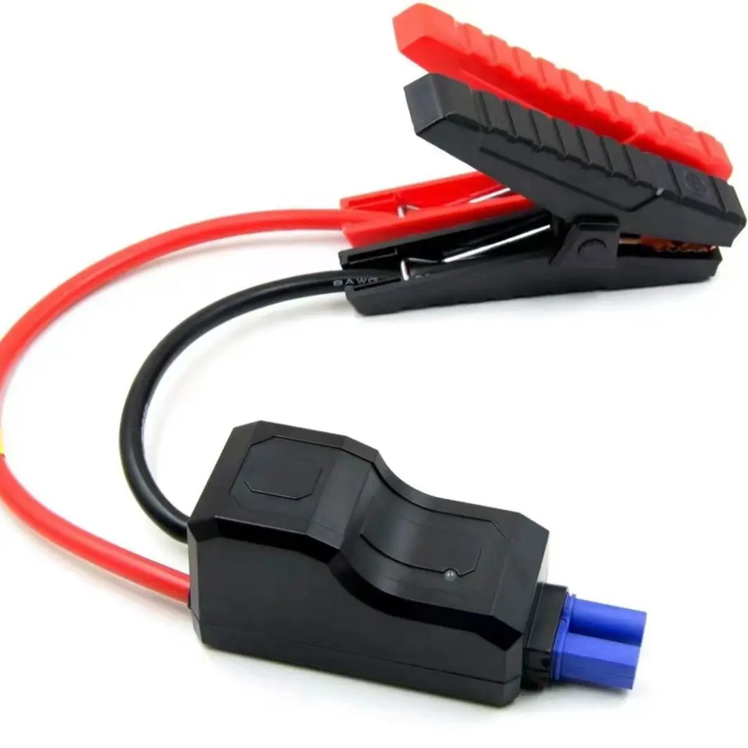 

Car Ignition Cable Car Jump Starter Smart Clip Power Supply One Divided into Two Factory Direct Sales