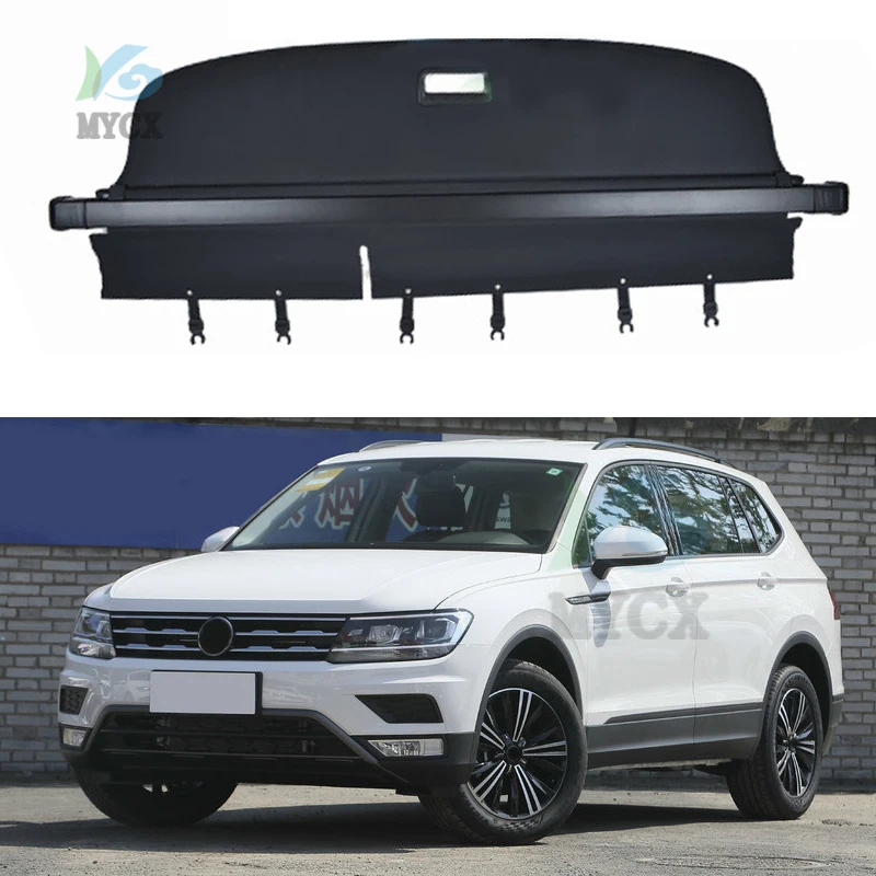 

Car Interior Rear Trunk Cargo Luggage Cover Security Shade Shield Curtain Retractable Cargo Cover For Volkswagen Tiguan L 17-19