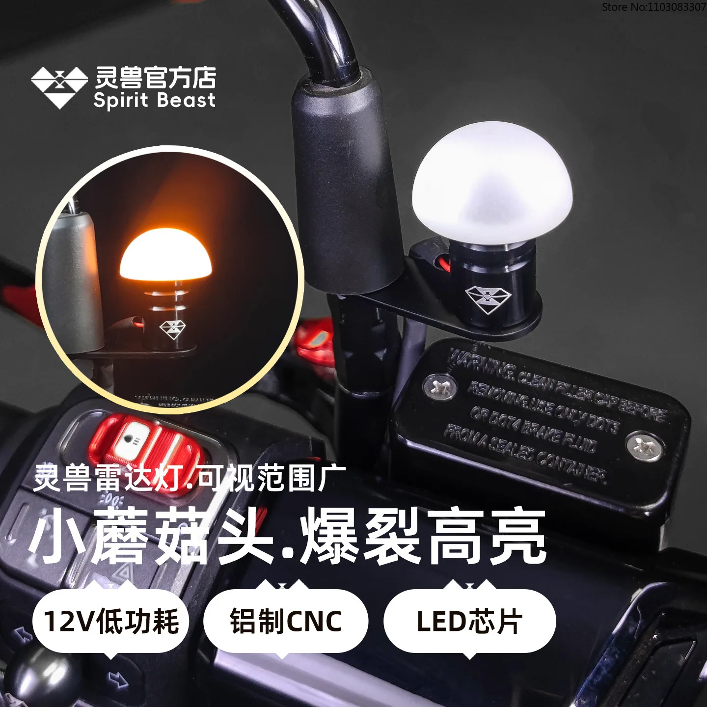 SPIRIT BEAST 12V Electric Vehicle Millimeter-wave Radar LED Indicator Light  Blind Spot Oncoming Vehicle Warning Sensor Light