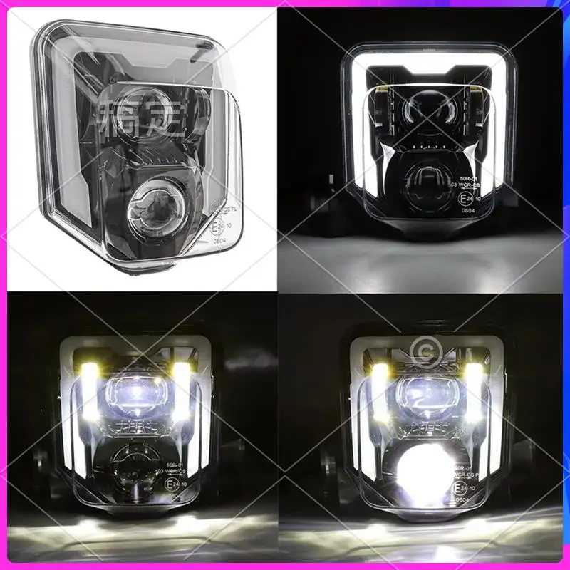 

AR-Motorcycle Headlight For Husqvarna 125 250 300 501 701 250I 300I FE250 FE350 Dirt Bike Enduro LED Light Head Light Lamp Parts