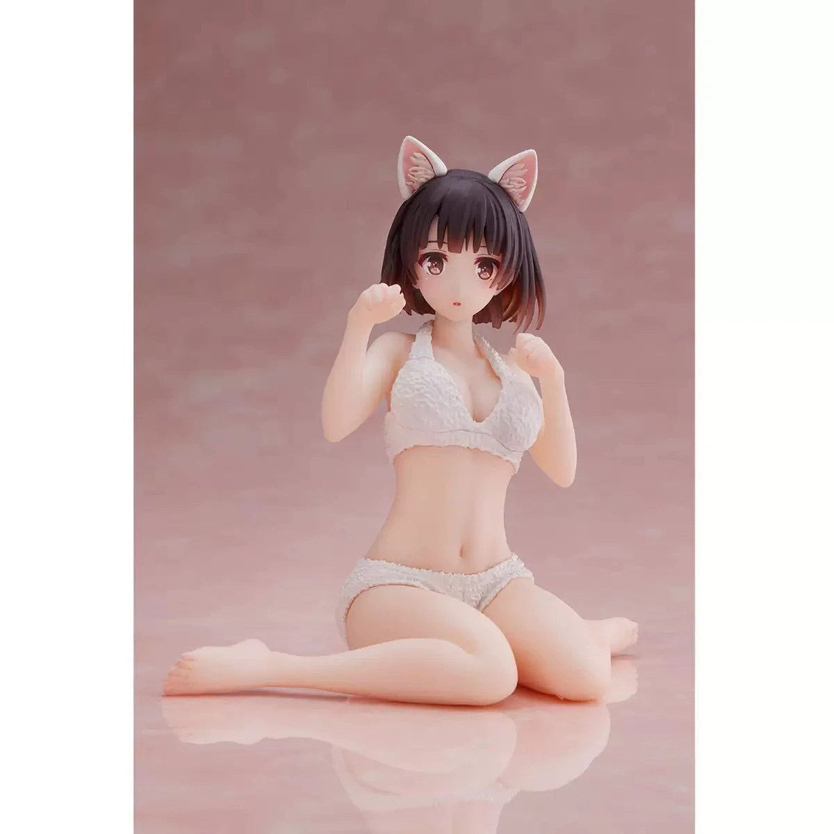 

Genuine TAiTO Saekano: How To Raise A Boring Girlfriend Kato Megumi ~Cat Home Clothes~ Anime Girl Figures Kneeling Swimsuit toy