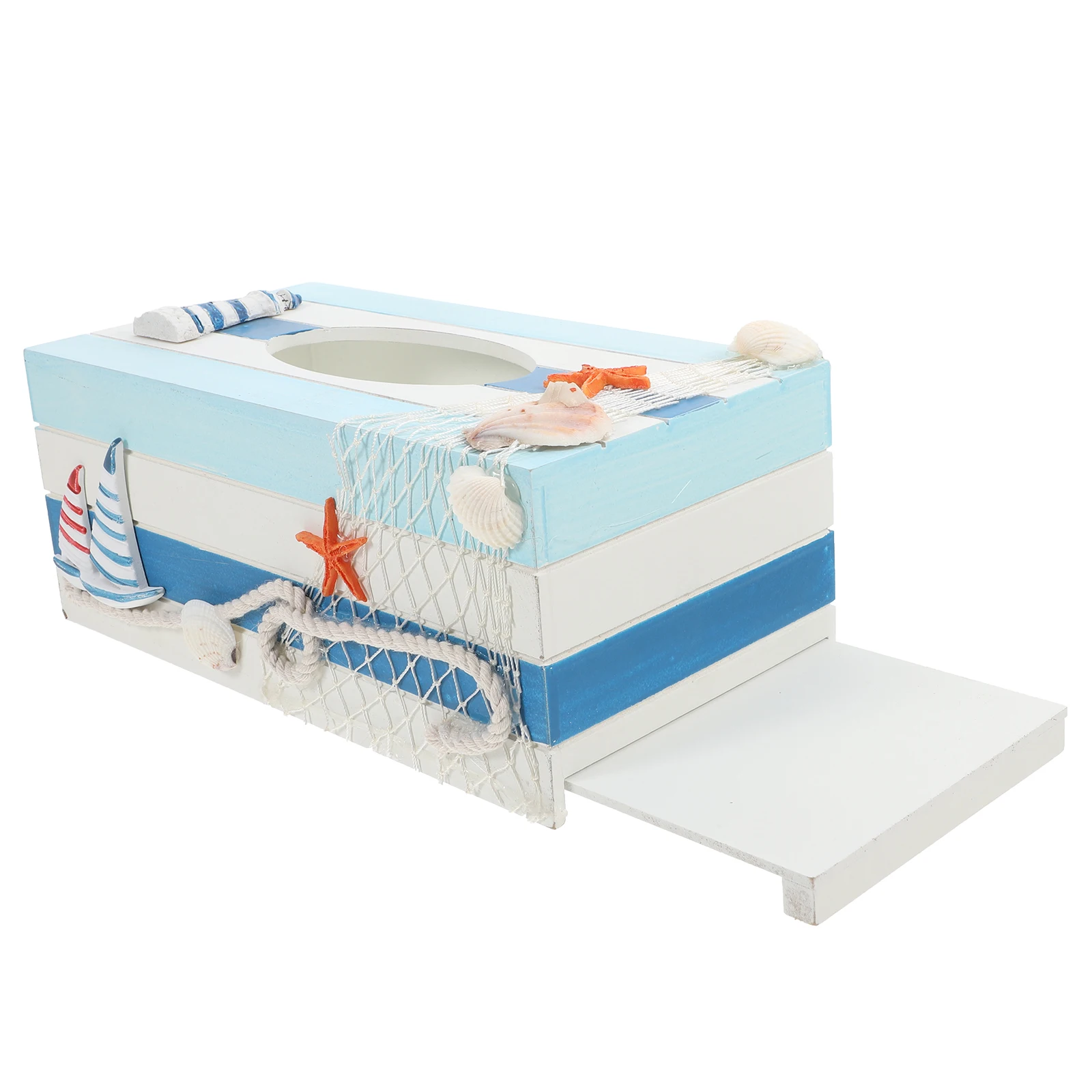 

1pc Wooden Tissue Box Decorative Storage Container Home Office Bedroom Hotel Desktop Use Classic Pattern Fits Most Tissues