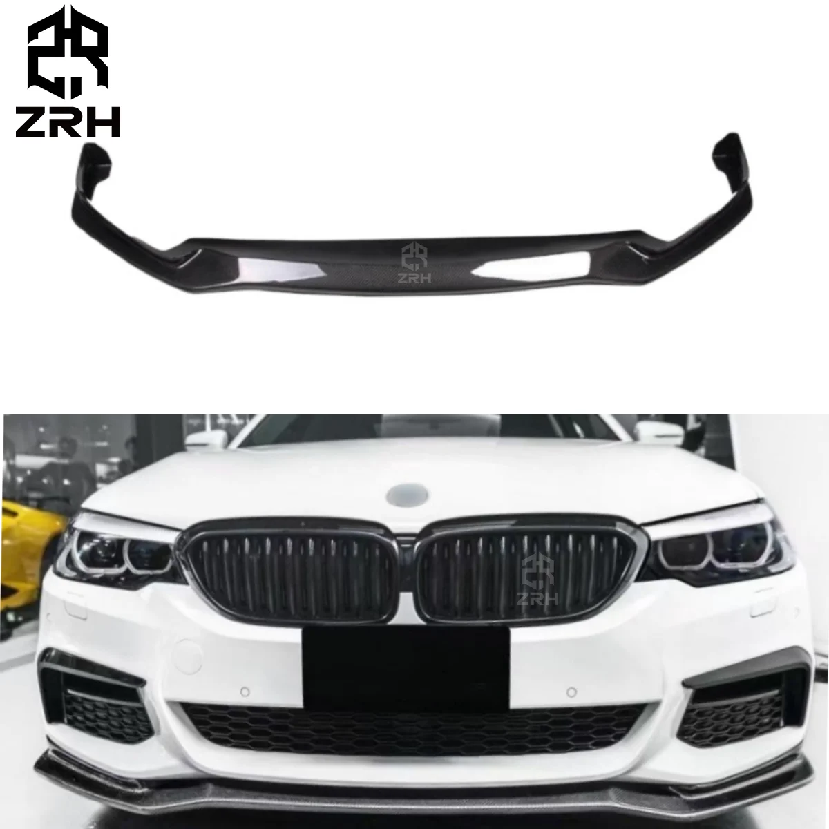 

Carbon Fiber CC Style Front Bumper Lip for Bmw 5 Series G30 G38 Front Lip Body Kit