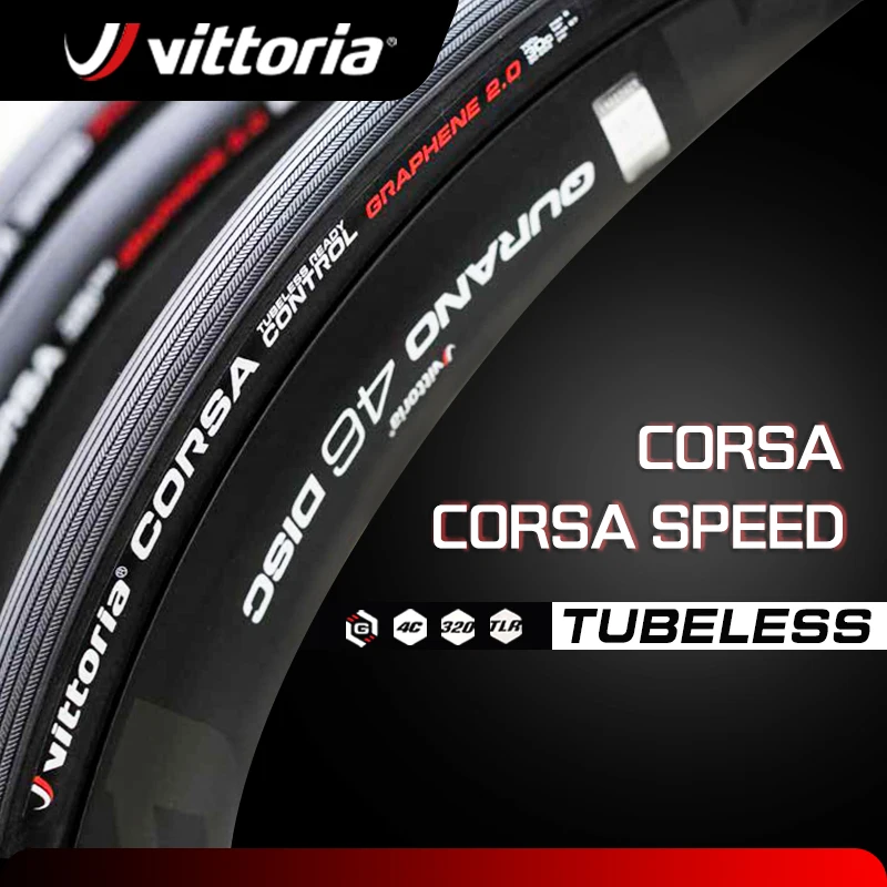 

Vittoria Corsa /Control/Speed Tubeless Tires 700×25C/28C Graphene 2.0 Foldable Road Cycling Tyres 700C Bicycle Clincher Tire