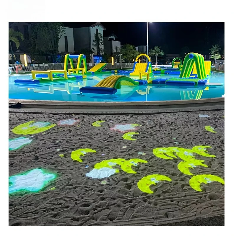 Interactive projector with software system Night attraction Interactive floor projection game
