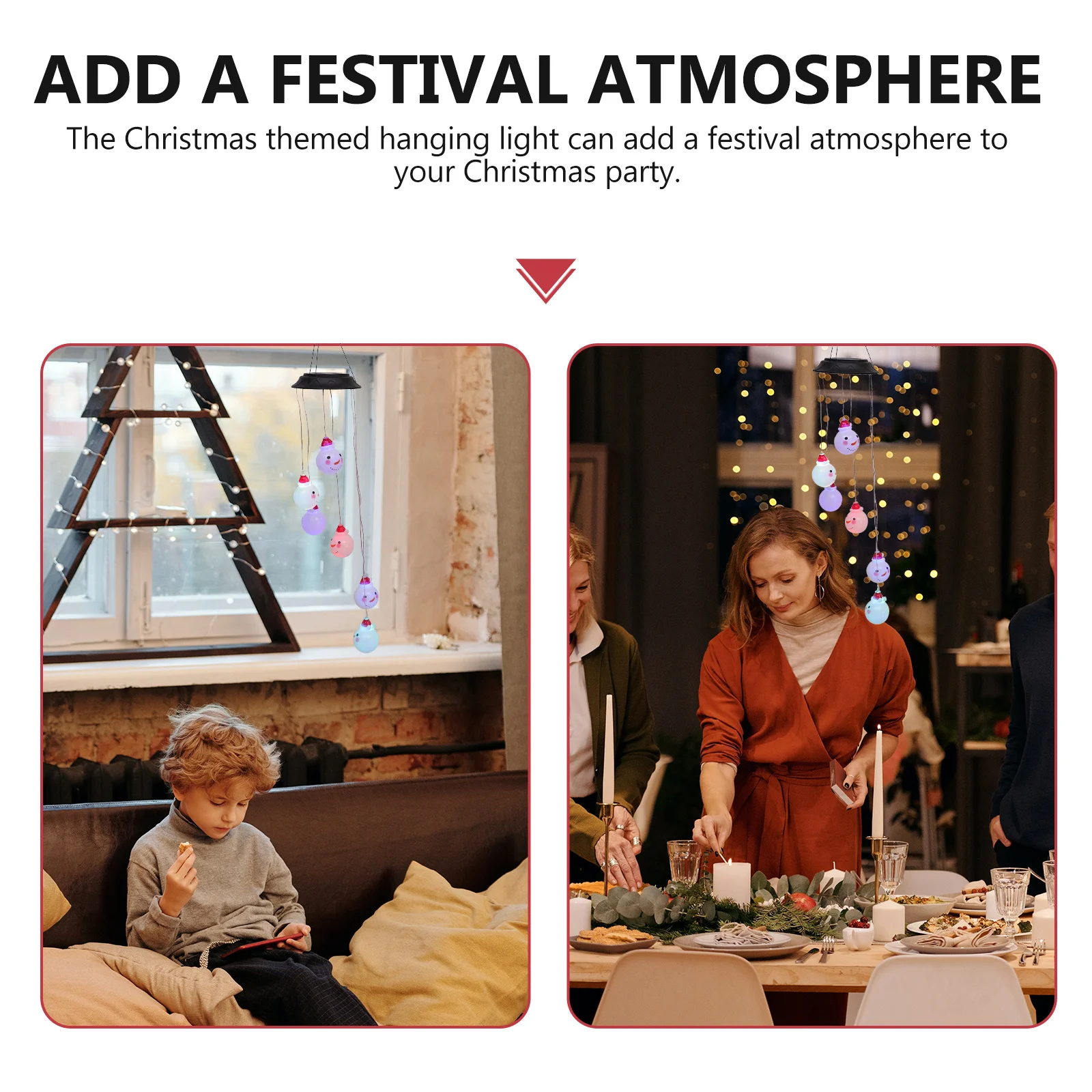 1 قطعة عيد الميلاد ثلج الشمسية الرياح الرنين مصباح ليد في الهواء الطلق تعمل بالطاقة الشمسية مصباح معلق حديقة ساحة ديكور عيد الميلاد ثلج الخفيفة