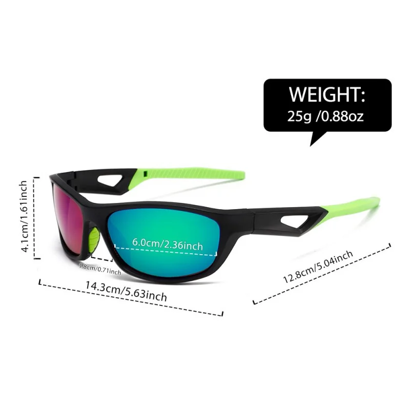 قطعة واحدة، نظارات كاجوال، نظارات تصفيف عصرية بإطار كامل، معابد متباينة، مناسبة للرجال والنساء #2