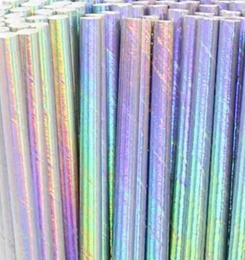 Grey Iridescent Disposable Drinking Party Paper Straws Biodegradable Cocktail Straws Birthday Party Supplies Baby shower Wedding