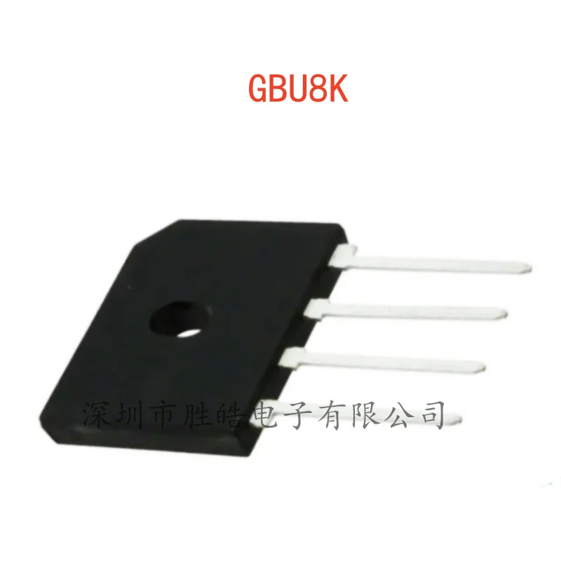 

(10PCS) NEW GBU8K 8A 800V Rectifier Bridge Flat Bridge Bridge Pile Straight In DIP-4 GBU8K Integrated Circuit