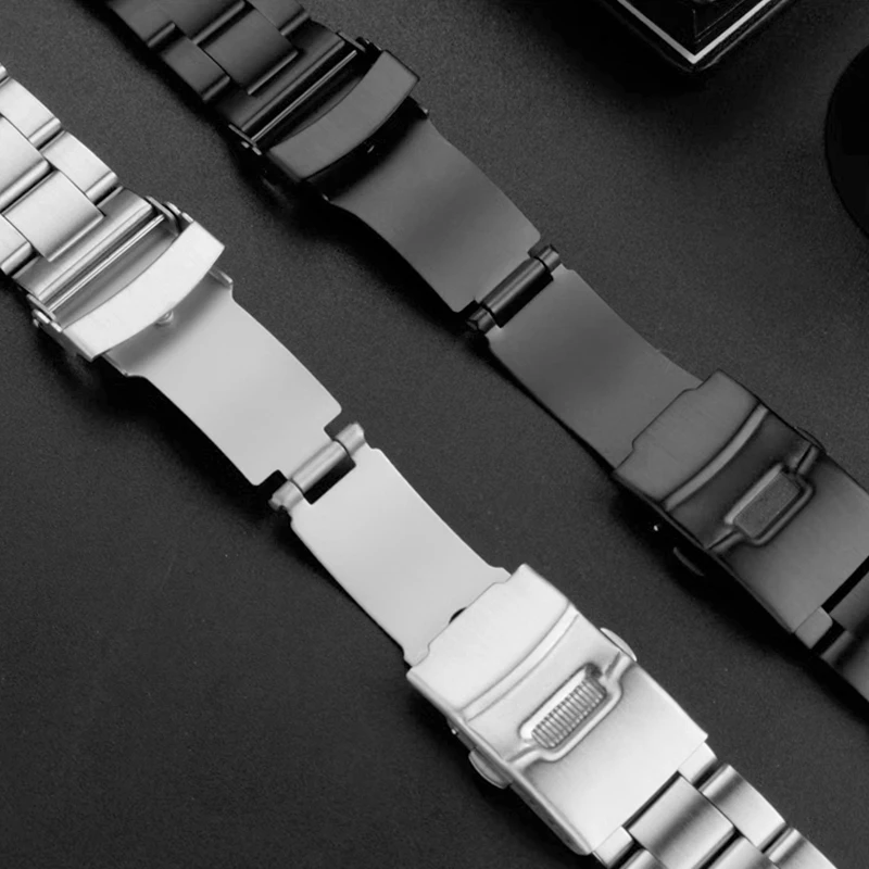 For Casio MDV106-1A MDV-107/106D/MTP-VD01 MTP-1374 1375 Strap Stainless Steel Wristband for Seiko SKX007/009 SKX175/173 Series