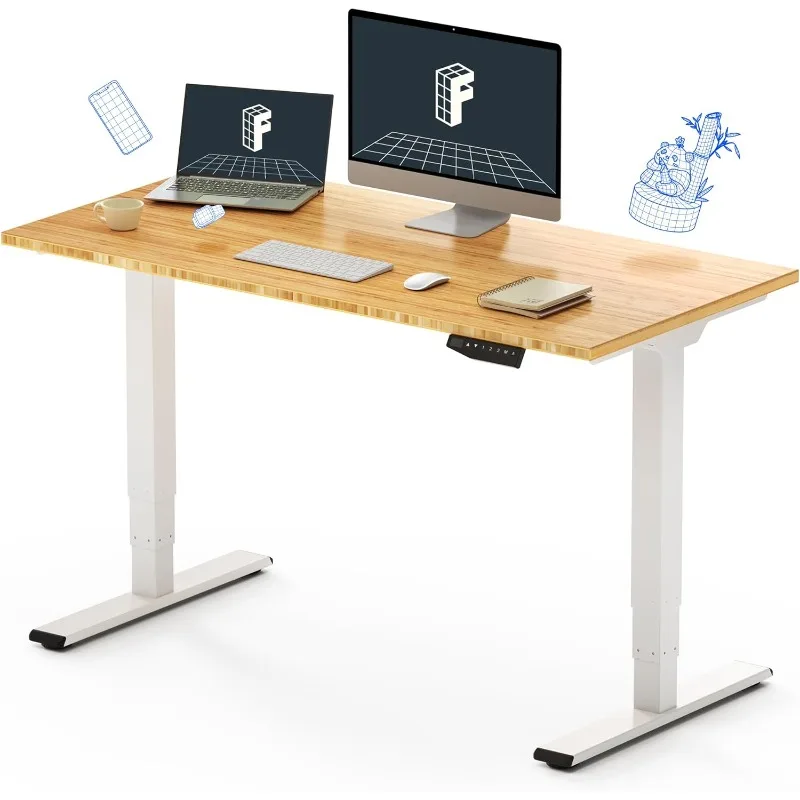 3 Stages Dual Motor Electric Standing Desk,48x24 Inches  Board Height Adjustable Desk Electric Stand Up Desk