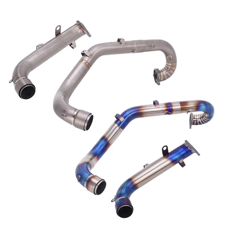 Slip On For DUCATI HYPERMOTARD 950 / 950 SP 2019 - 2025 2026 Motorcycle Exhaust Muffler Modified Titanium Alloy Front Link Pipe