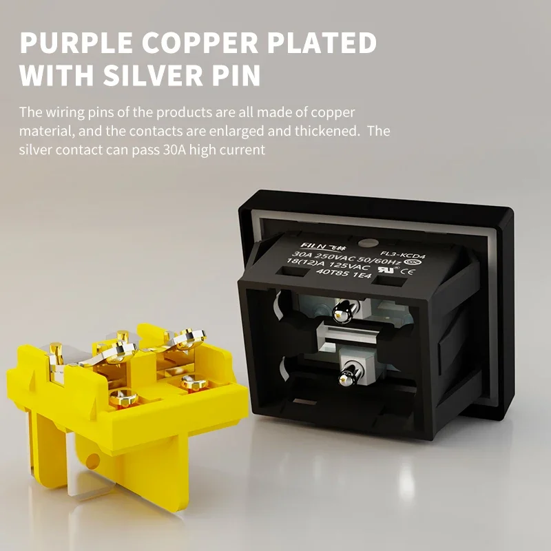 Рисунок 4 - FILN 30A/250V Сверхмощный 4-контактный