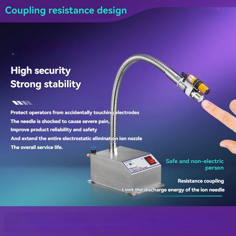 

Фотоэлектрический индукционный ионный ветер-змея, антистатический пистолет для удаления пыли, высоковольтный продувочный пистолет, электростатический процессор