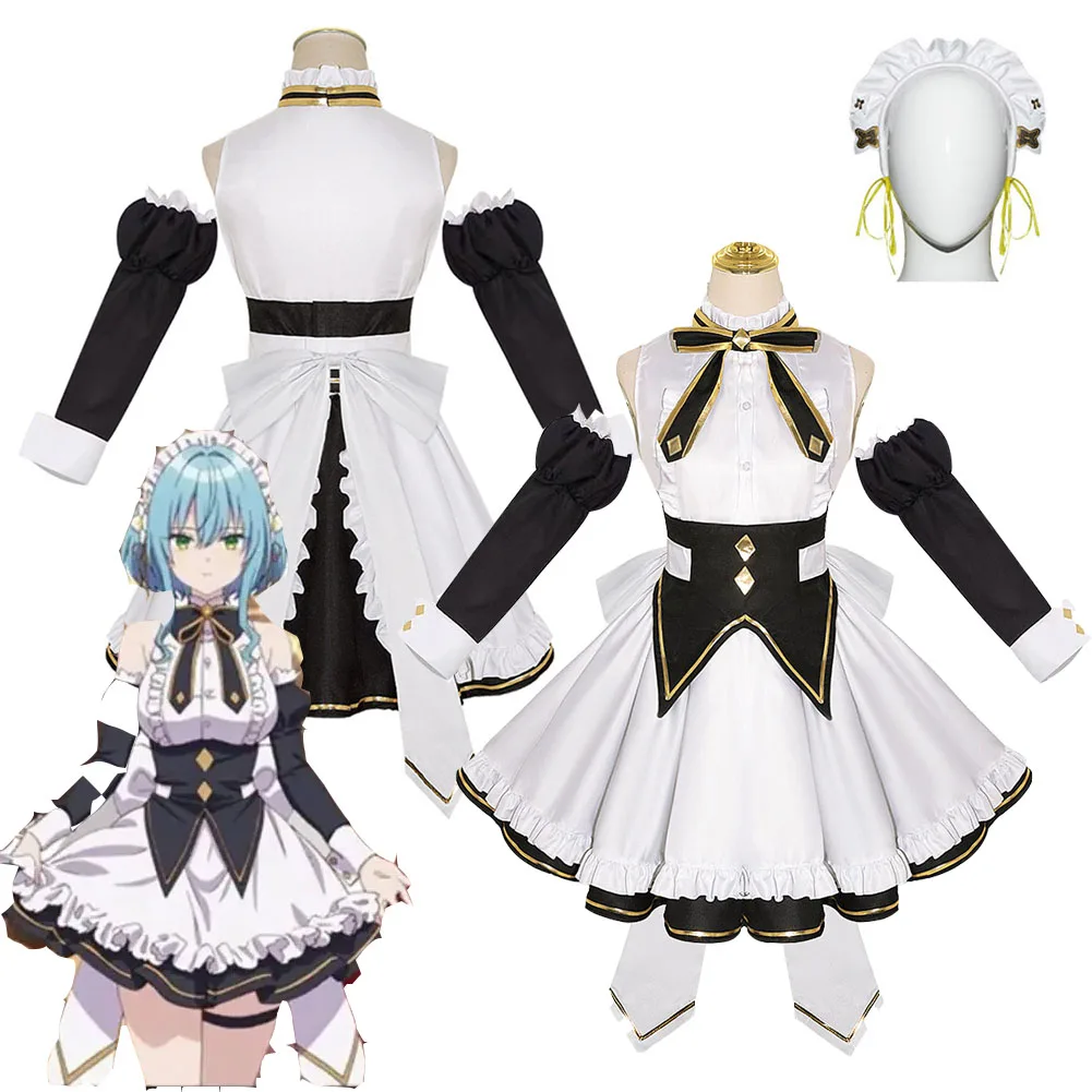 

Hikikomari The Vampire Countess No Monmon Villhaze Cosplay Costume Fantasia Disguise Adult Women Maid Dresses Halloween Suit