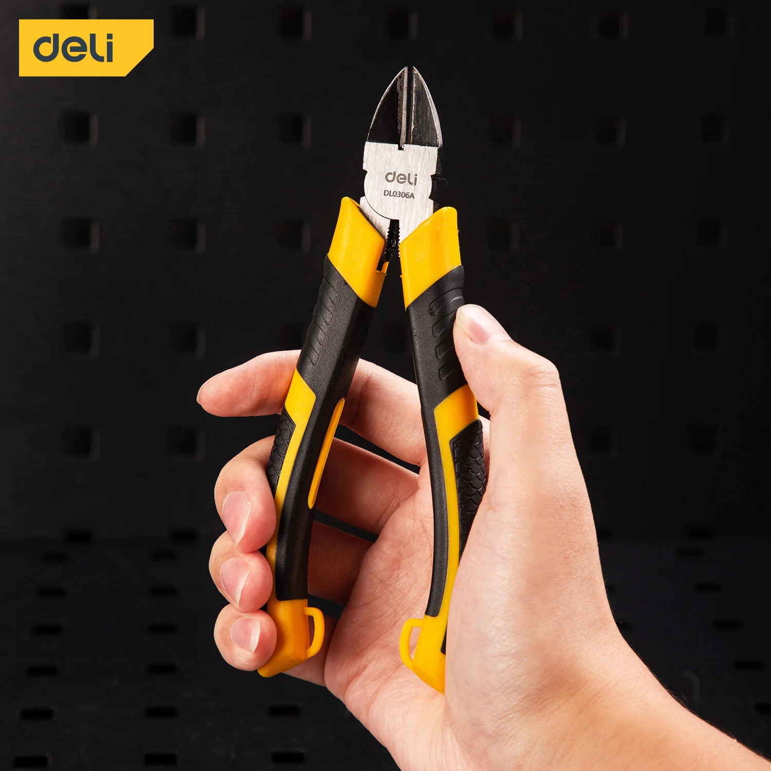 Deli 6 Inch Universal Plastic Nippers Mini Diagonal Pliers Multifunctional Hardware Hand Tools Electrician Wire Cutter