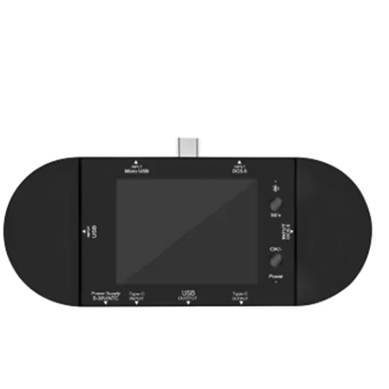 

ABBO-UD24 USB-тестер Type-C 2,4-дюймовый цифровой вольтметр Амперметр Power Bank Детектор напряжения