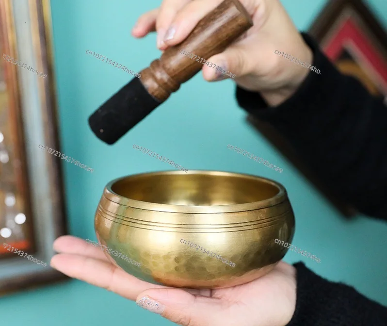 High quality Tibetan turntable copper metal handmade traditional musical instrument