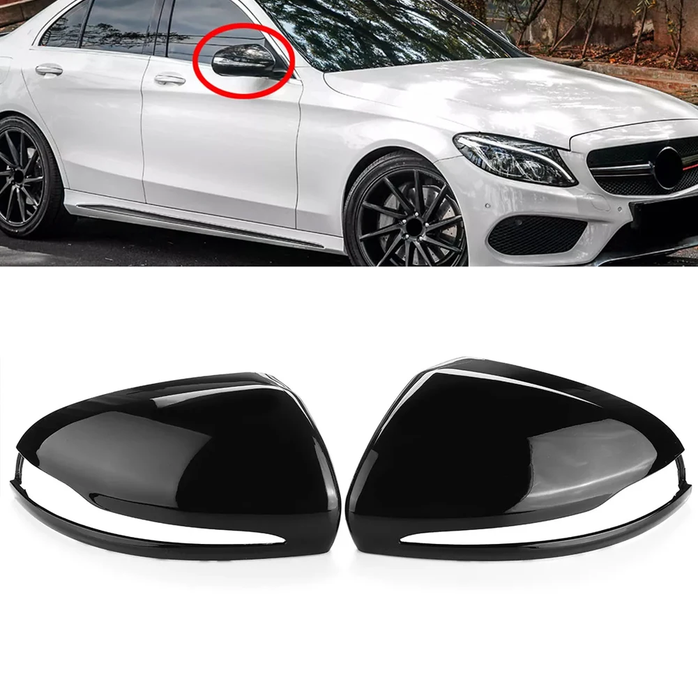 

Style Enhancement 25 10 7cm Gloss Black Side Cap Direct Replacement Glossy Finish Premium ABS Material Weather Resistant