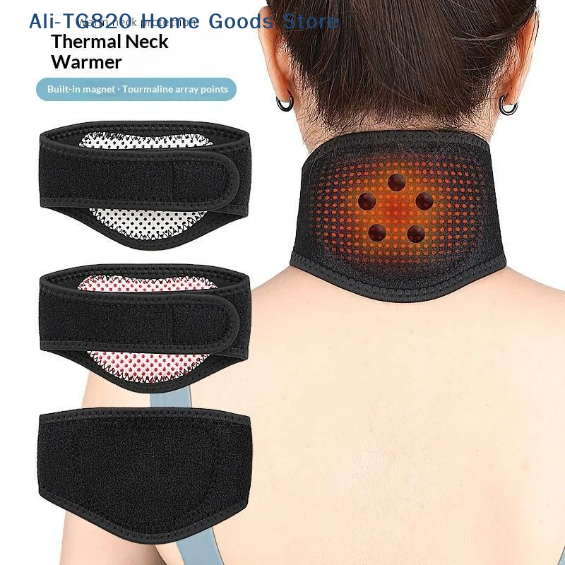 [TG820]1Pcs Magnet Cervical Neck Care Collar Far Infrared Relaxation Magnetic Neckband Tourmaline Self-Heating Pads