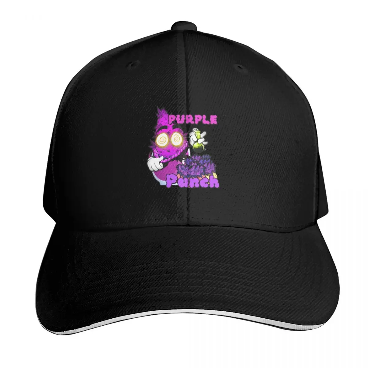 Purple Punch Bud Best Strain Baseball Cap Six Panel Structured Crown Sun Protection UPF 50+ Breathable Mesh Back