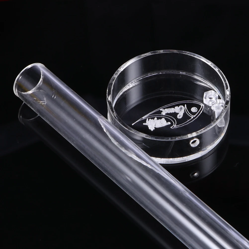 

Acrylic Shrimp Feeder Tube 60Mm Transparent Food Dispenser For Shrimp Tank Feeding Basin Durable Leak Proof Feed Tube