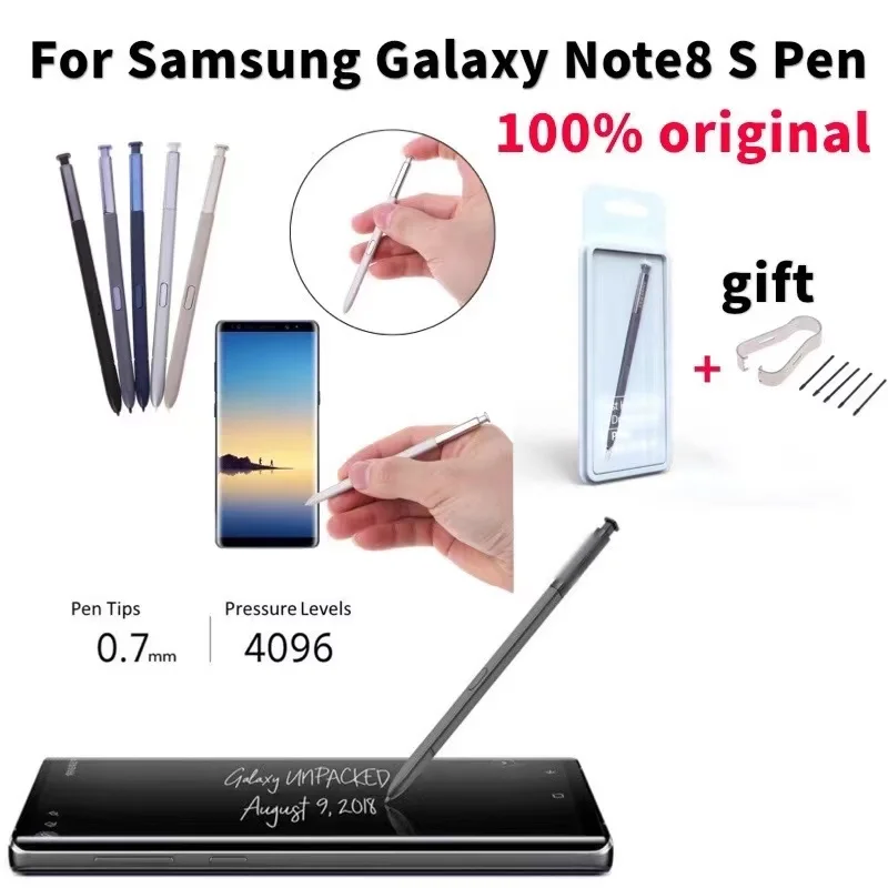 Original Touch Screen Stylus S Pen For Samsung Galaxy Note 8 SM-N950 N950P N950V SM-N9508 Replacement Capacitive Stylus Pen+Logo