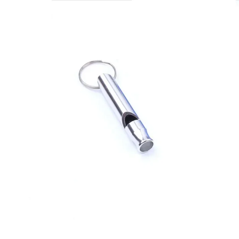 Cheap Whistle Keychain Self Defense Outdoor Multifunctional Metal Aluminum SOS First Aid Whistle Keyring Key Chain