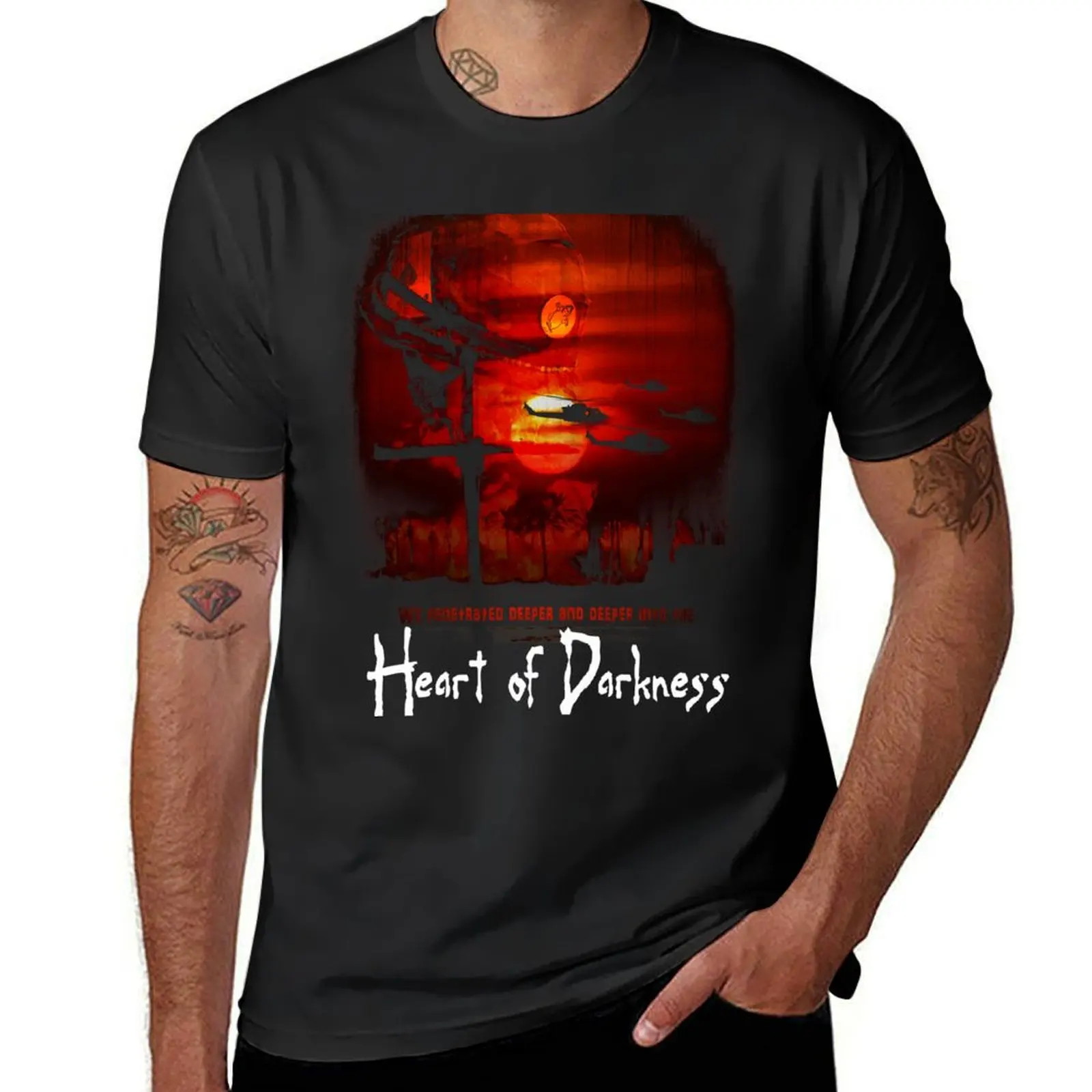 

Heart of Darkness Apocalypse Now T-Shirt vintage customizeds Short sleeve tee heavyweight t shirts for men