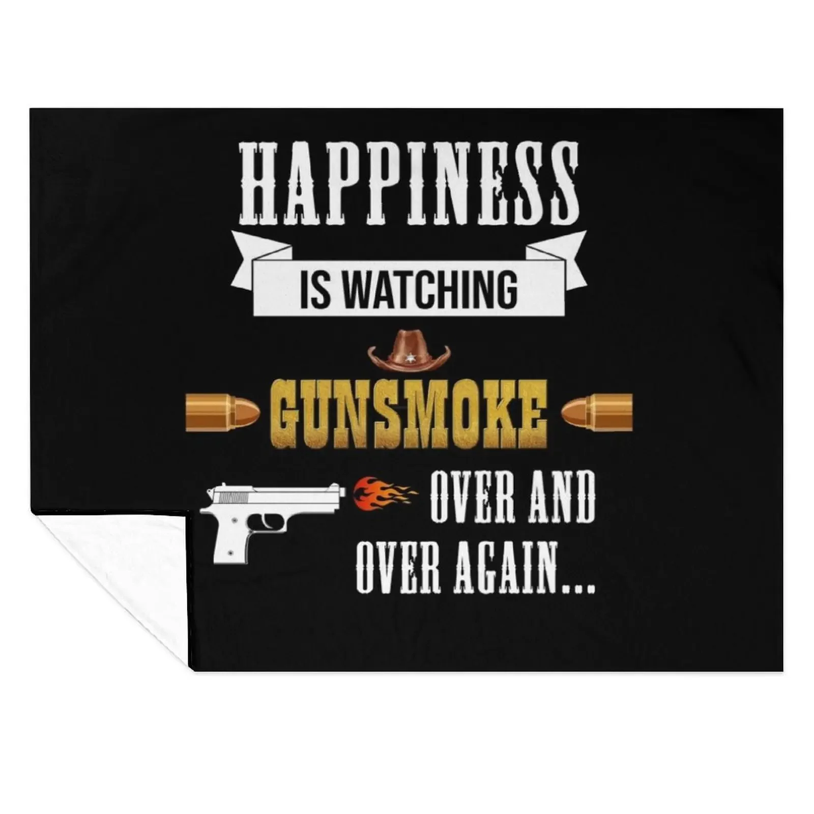 

Happiness is watching gunsmoke over and over again.. Throw Blanket cosplay anime Luxury Throw Luxury St Soft Big Blankets