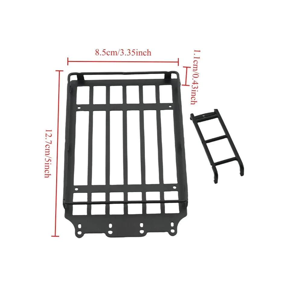 

Practical Universal Roof Racks Luggage Carrier Car Frame with LED Light for 1/18 JJRC C8801 RC Crawler Car Parts Square Lamp