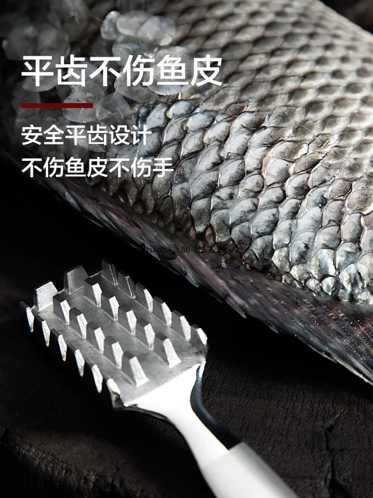 Scraping Fish  Artifact Household Stainless Steel Fish Planer Scraper Fish Scale Removal and Killing Tool