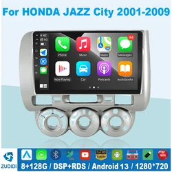 2 Din Android 13.0 Car Stereo Radio Multimedia Video Player For Honda Fit Jazz City 2002 2003 2004 2005 2006 2007 GPS Navigation