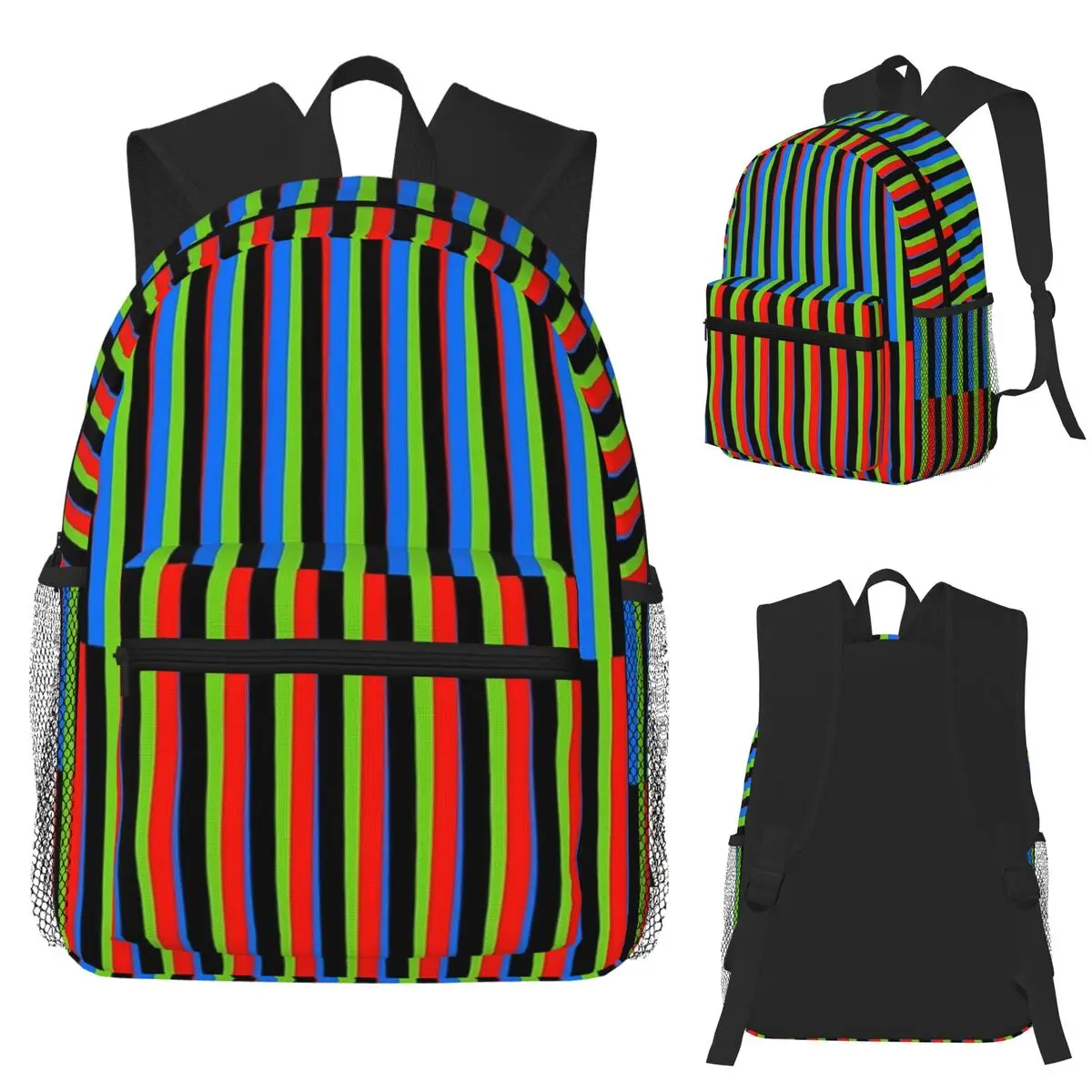 Maiquetia Venezuela Cruz Diez Student Backpack School Bag Hiking Travel Daypack for Boys Girls Bookbag Shoulder Bags