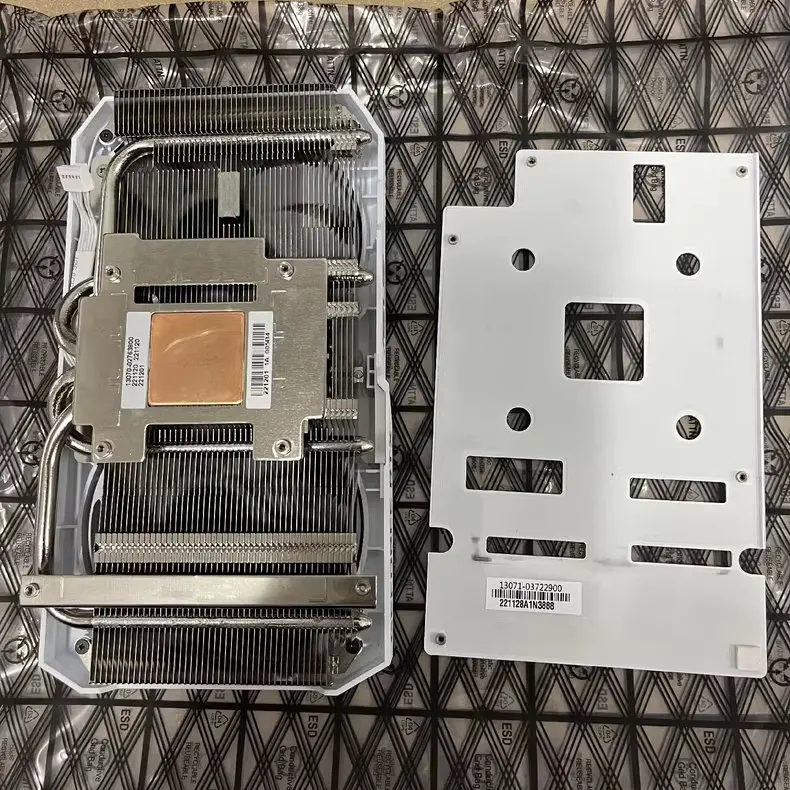 Original white Radiator Cooler for ASUS RTX3060 RTX3060ti Mini Graphics Card with Backplate