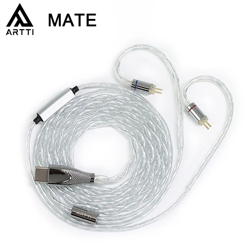 ARTTI Mate High-Quality Type-C Decoding Earphone Cable with Microphone Compatible with MMCX/TFZ/0.78mm Earphones In-Line Control